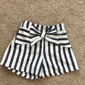 Habitual Blue and White Striped Bow Shorts